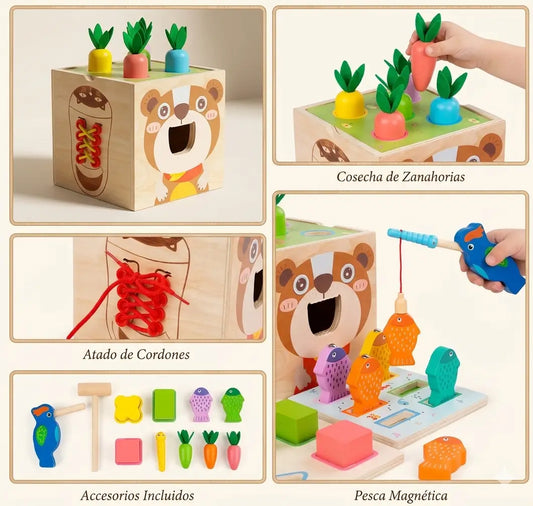 Cubo MONTESSORI - 7 en 1 | Juegos Didácticos