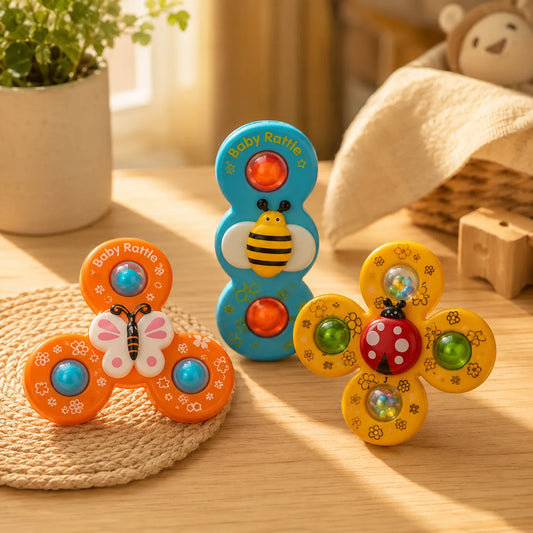 COMBO SENSORIAL: Spinner + Mordedor didáctico Montessori