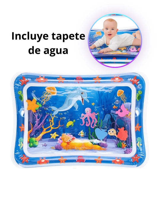 COMBO: TAPETE DE AGUA + CASCO PROCTECTOR + RODILLERAS