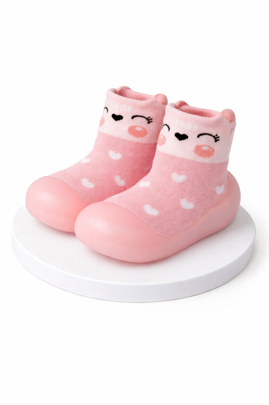 Media Zapato - Gato Rosado - PARA NIÑA