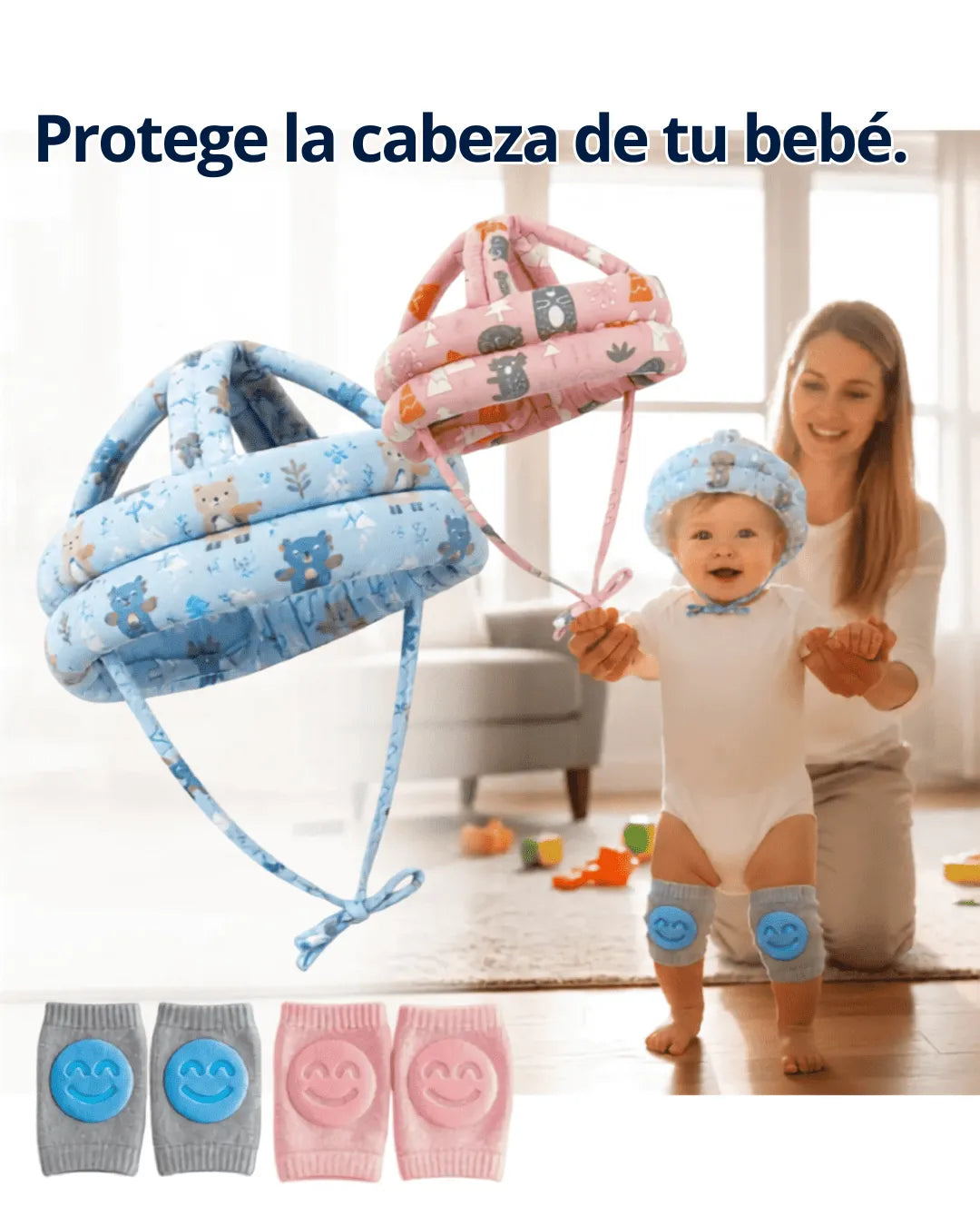 COMBO: TAPETE DE AGUA + CASCO PROCTECTOR + RODILLERAS