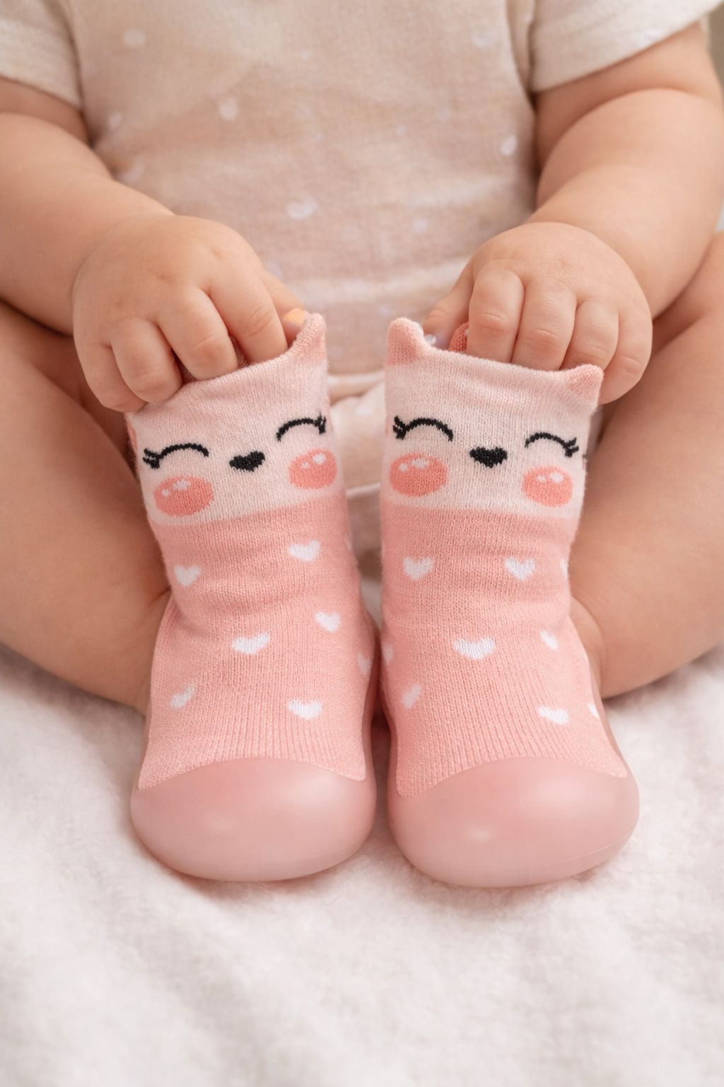 Media Zapato - Gato Rosado - PARA NIÑA