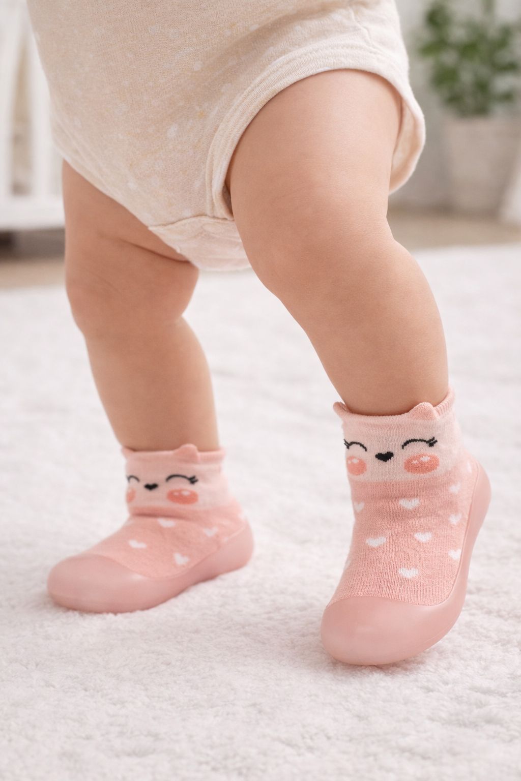 Media Zapato - Gato Rosado - PARA NIÑA