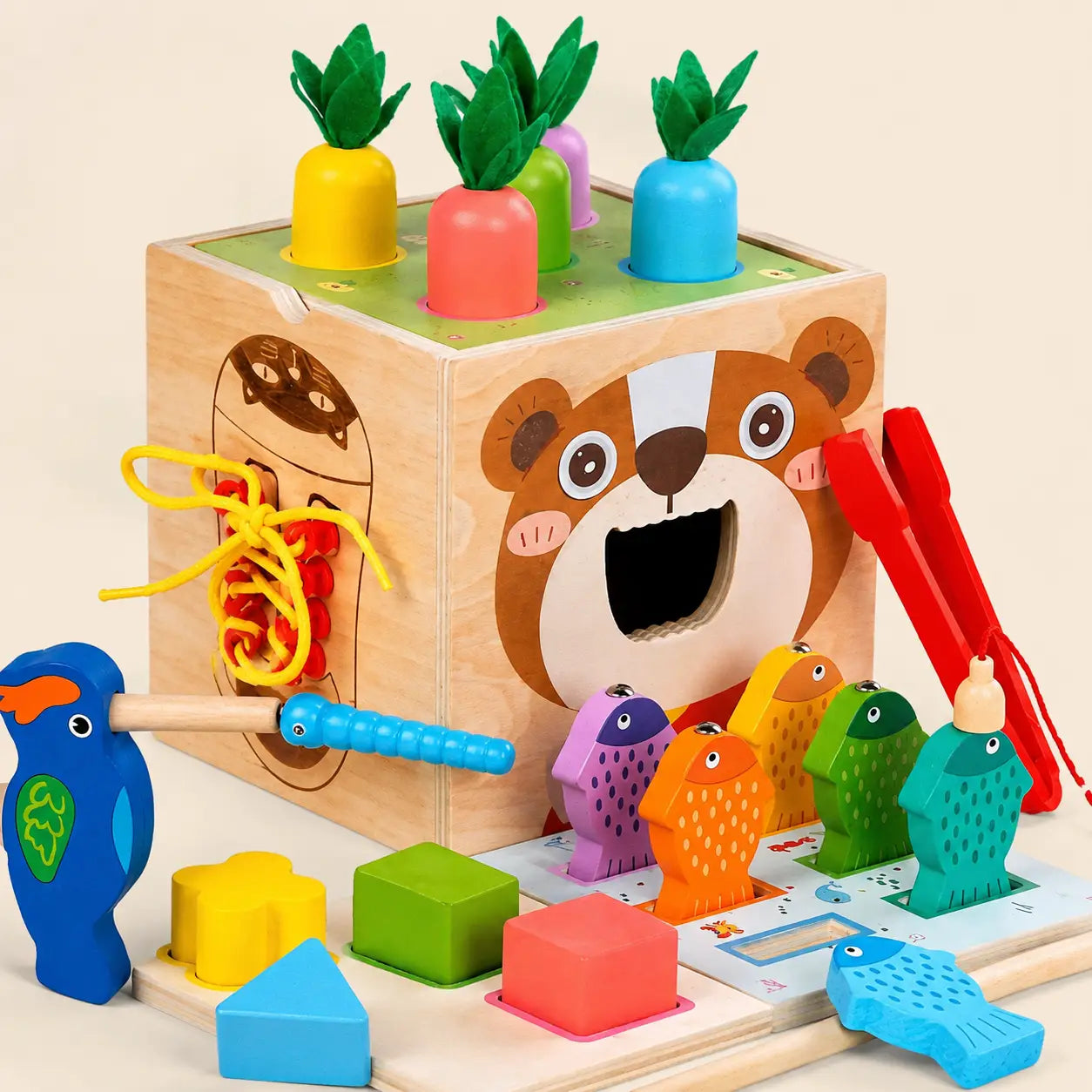 Cubo MONTESSORI - 7 en 1 | Juegos Didácticos