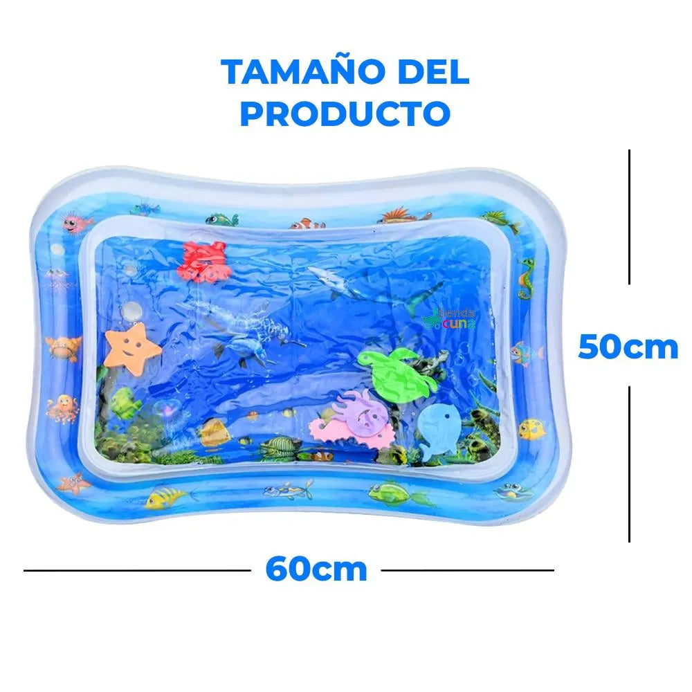 Tapete de agua para Bebé - Estimulación sensorial temprana y didáctica